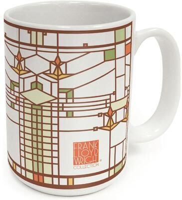 Thirstystone Harley Bradley House Design by Frank Lloyd Wright 15 oz. Ceramic Mug Manufactured in the USA Dishwasher Safe Microwave Safe