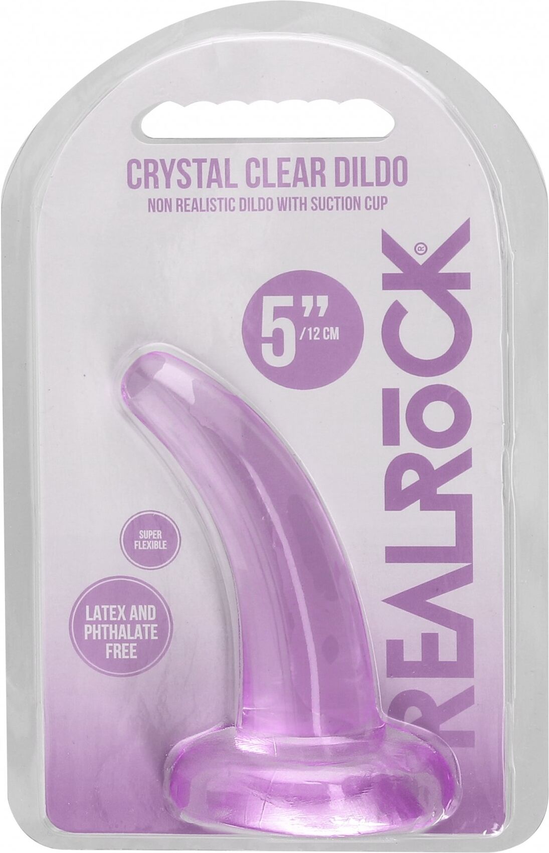RealRock Dildo Jelly 11,5cm Suction Cup - Purple