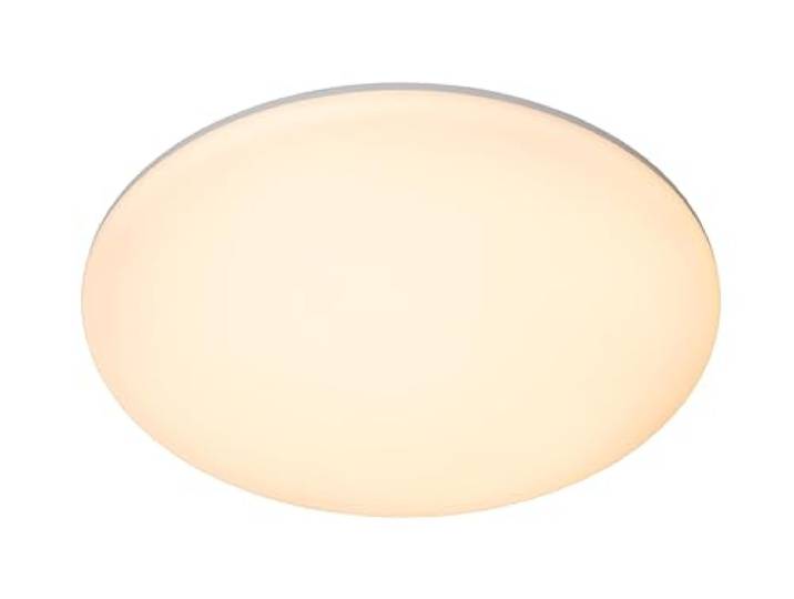 LUCIDE OLSON - Deckenleuchte Badezimmer - Ø 35 cm - LED - CCT - 1x36W 3000K/6500K - IP44 - Opal