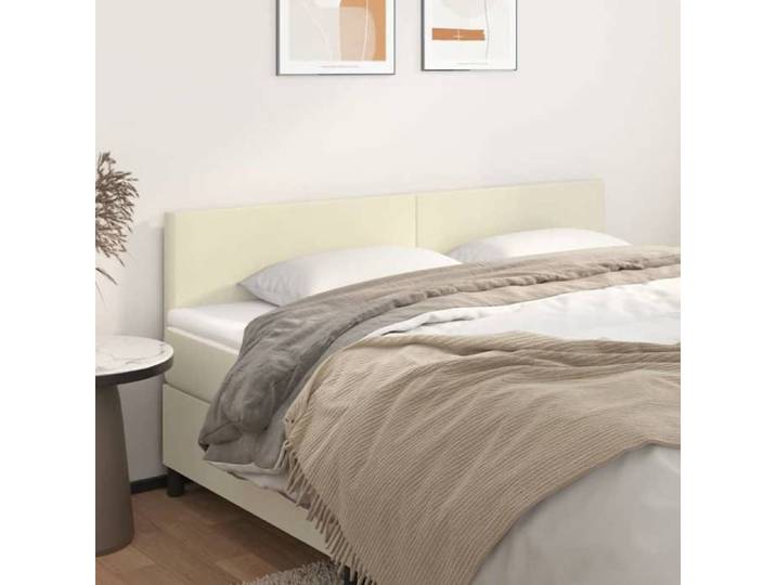 Têtes de lit Crème 160x5x78/88 cm Similicuir 345814