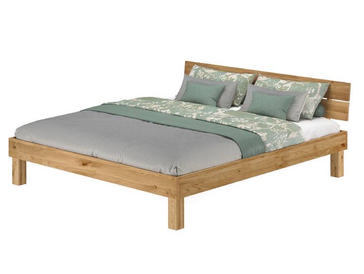 Doppelbett Massivholzbett Eichenbett Geölt 180 x 200 cm