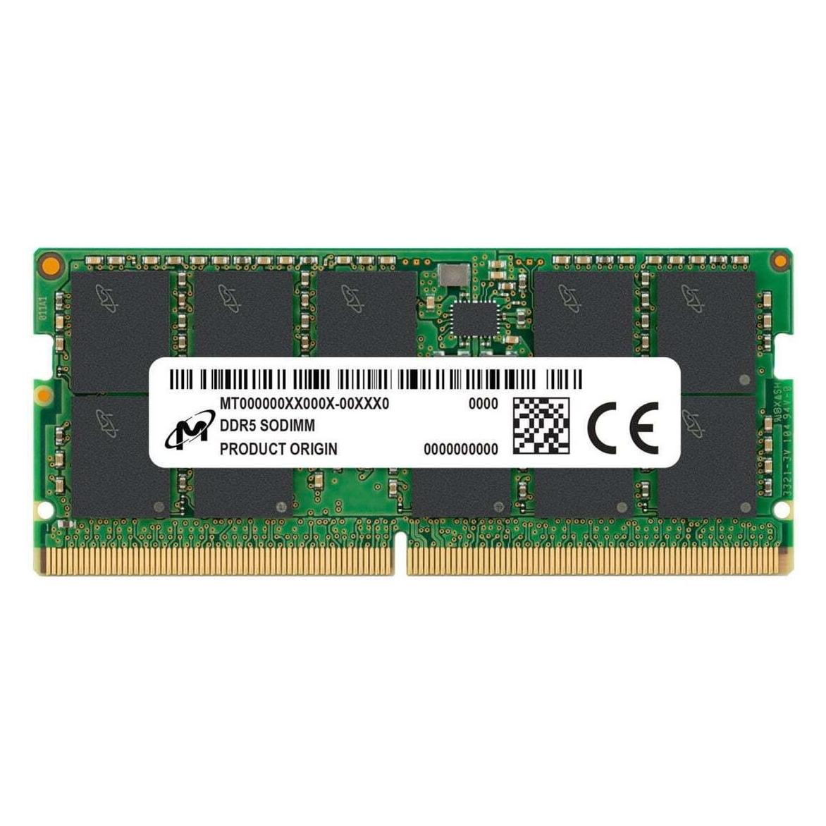 Crucial DDR5 RDIMM 64GB 2Rx4 5600 (1 x 64GB, 5600 MHz, DIMM) (MTC40F2046S1RC56BD1R)
