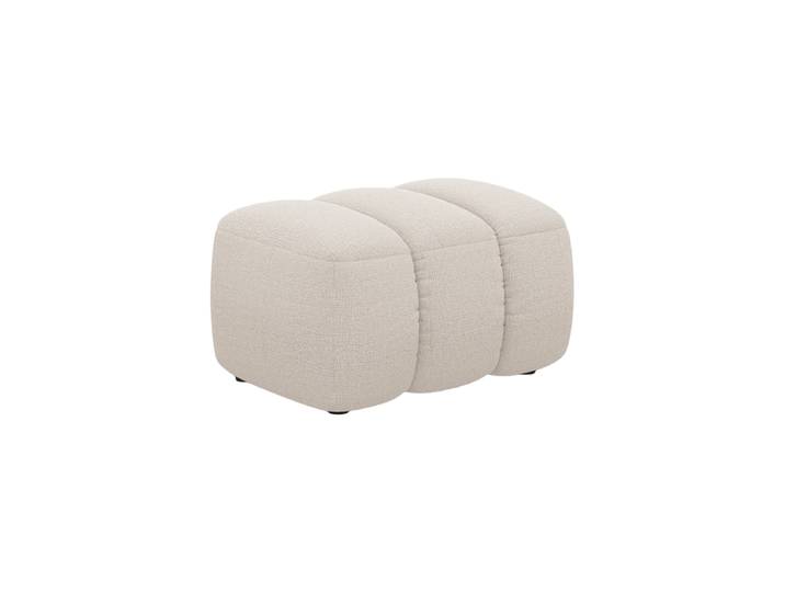 Design Sitzpouf Kimi Strukturstoff Beige chosen by Bloomingloft