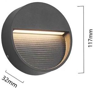 Inspire Curations Universal Waterproof Outdoor LED Surface Mounted Wall Light 12V 220V Garage & Entrance Lamp 117a Warm Light 12v