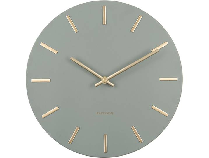 Karlsson Wandklok Charm - Jungle Groen/Goud - Ø30cm - Wandklok Scandinavisch