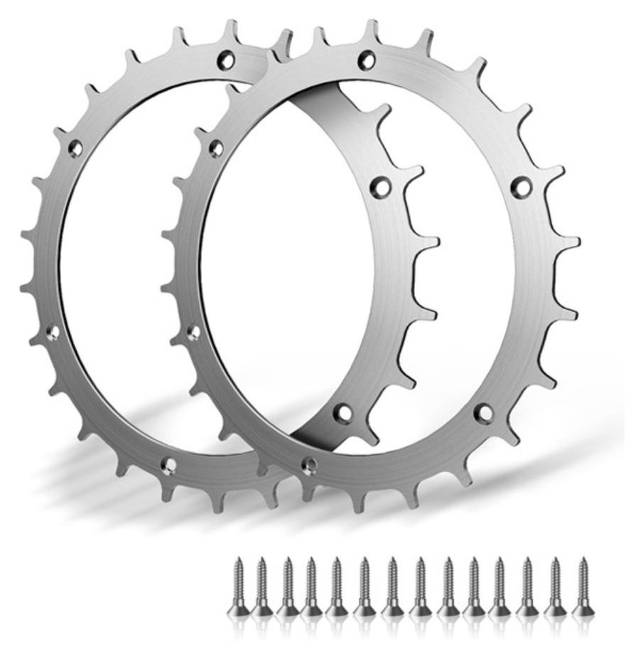 INF 2 Tractiepinnen voor Robotmaaier - Koudgewalst Staal, Zilver, compatibel met Bosch Indego XS 300, M 700, S 500, M+ 700, S+ 500