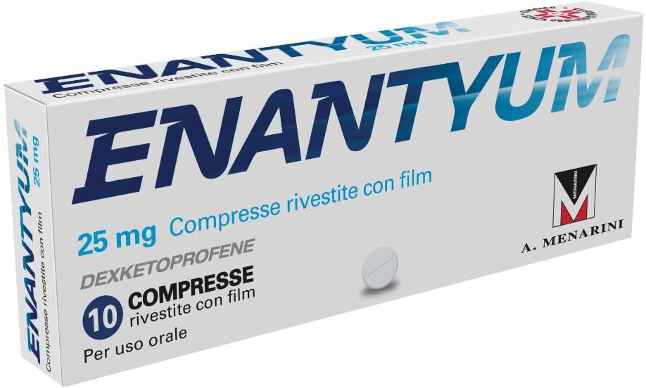 A MENARINI IND FARM RIUN Srl Enantyum A.Menarini 10 Compresse - Antinfiammatorio per Dolore Acuto