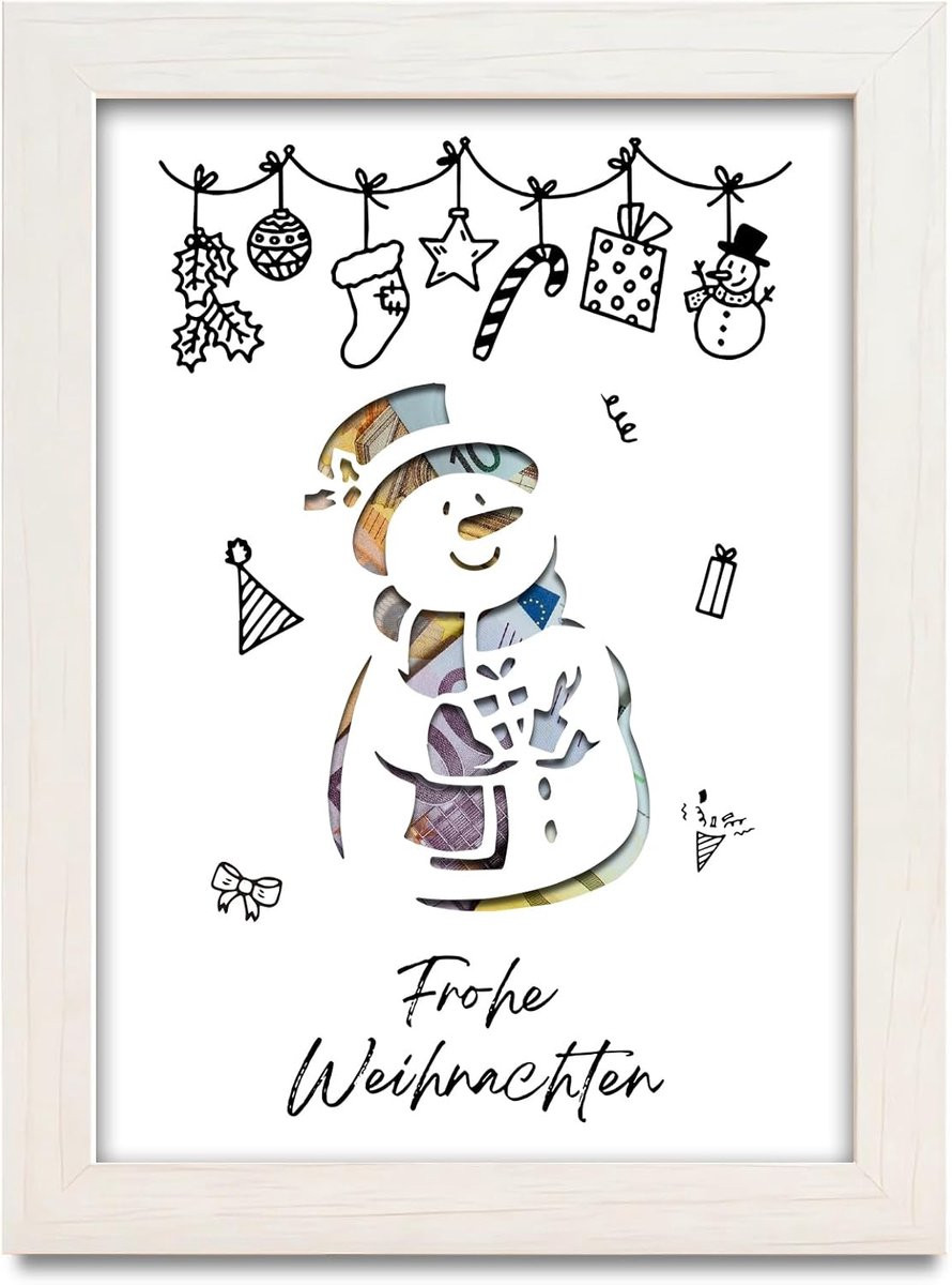 Creatieve Geldgeschenk Fotolijst - Unieke Verpakking voor Cadeau Geld voor Kerst, Verjaardag en Kraamcadeau