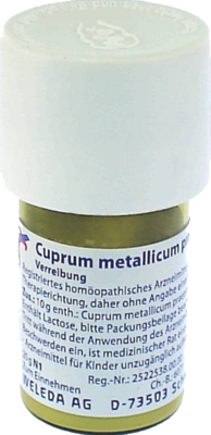 WELEDA AG CUPRUM METALLICUM praep.D 12 Trituration 20 g 07033540
