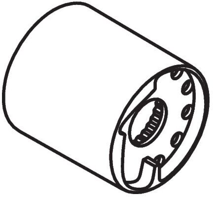 Hansgrohe Anschlaghülse f.Thermostat Unterputz 97439000 Fertigset T42 chrom