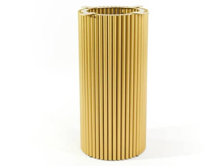 Magnetic Mobel Metall Tischfuß Rund Tisch Esstisch Tischbein Gold Schwarz Weiß 34x72 cm (Golden)