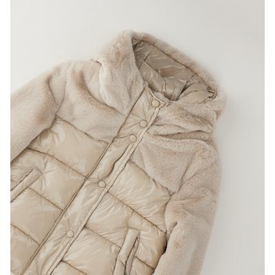 Outdoorjacke IDO "GIRL JACKET", Kinder, Gr. 164, beige, 100% Polyester, Jacken Outdoorjacke