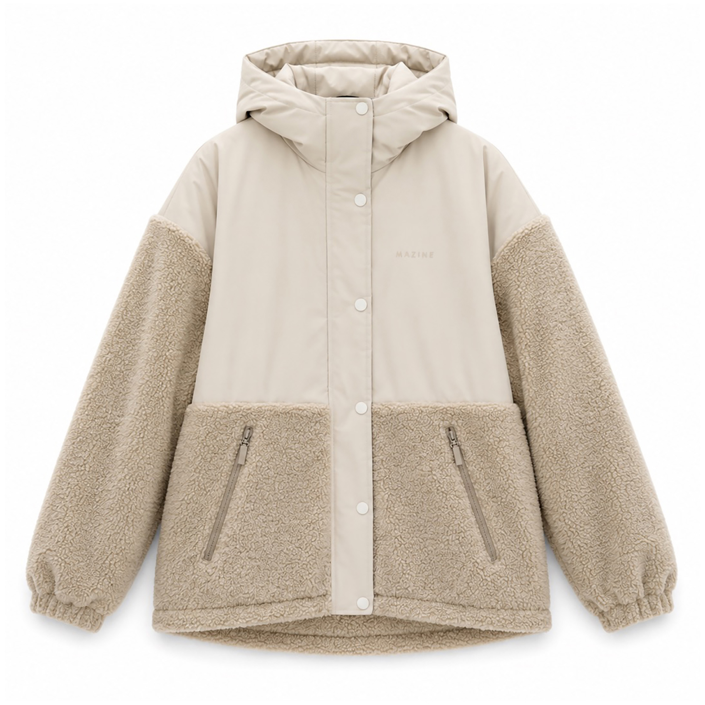 Mazine Fabric Blocking Damen Isolationsjacke beige Größe M Lifestyle Isolierend