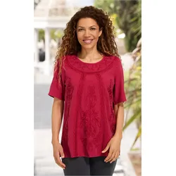 Viskose-Bluse in rot in Größe 42 von DW-Shop, Rot, 42