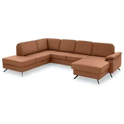 ComfortPlan Wohnlandschaft Eastbourne Leder Parkett
