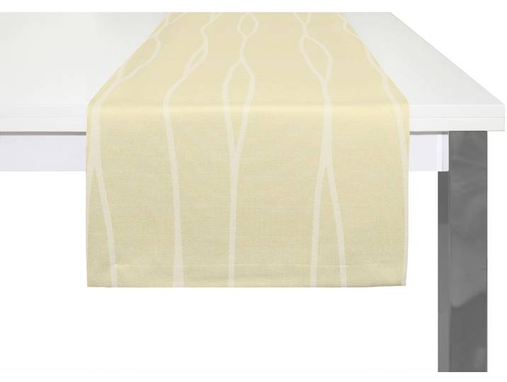 Tischläufer WIRTH LANGWASSER Gr. 1, beige, B:40cm L:150cm, Kunstfaser, Tischdecken, Tischläufer