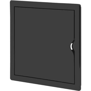 Virone Revisionsklappe ID-20-20B schwarz, für Trockenbau, 20 x 20 cm, feuchtraumgeeignet, aus ABS-Kunststoff