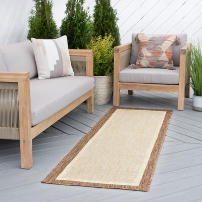 Alise Rugs Exo Coastal Border Indoor/Outdoor Area Rug
