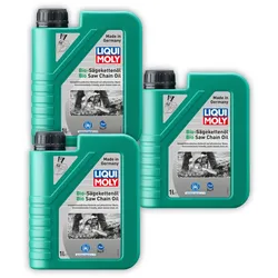 3x Kettensägenöl LIQUI MOLY 1280 Bio-Säge-Kettenöl Kettensäge Sägekette Öl 1 Liter
