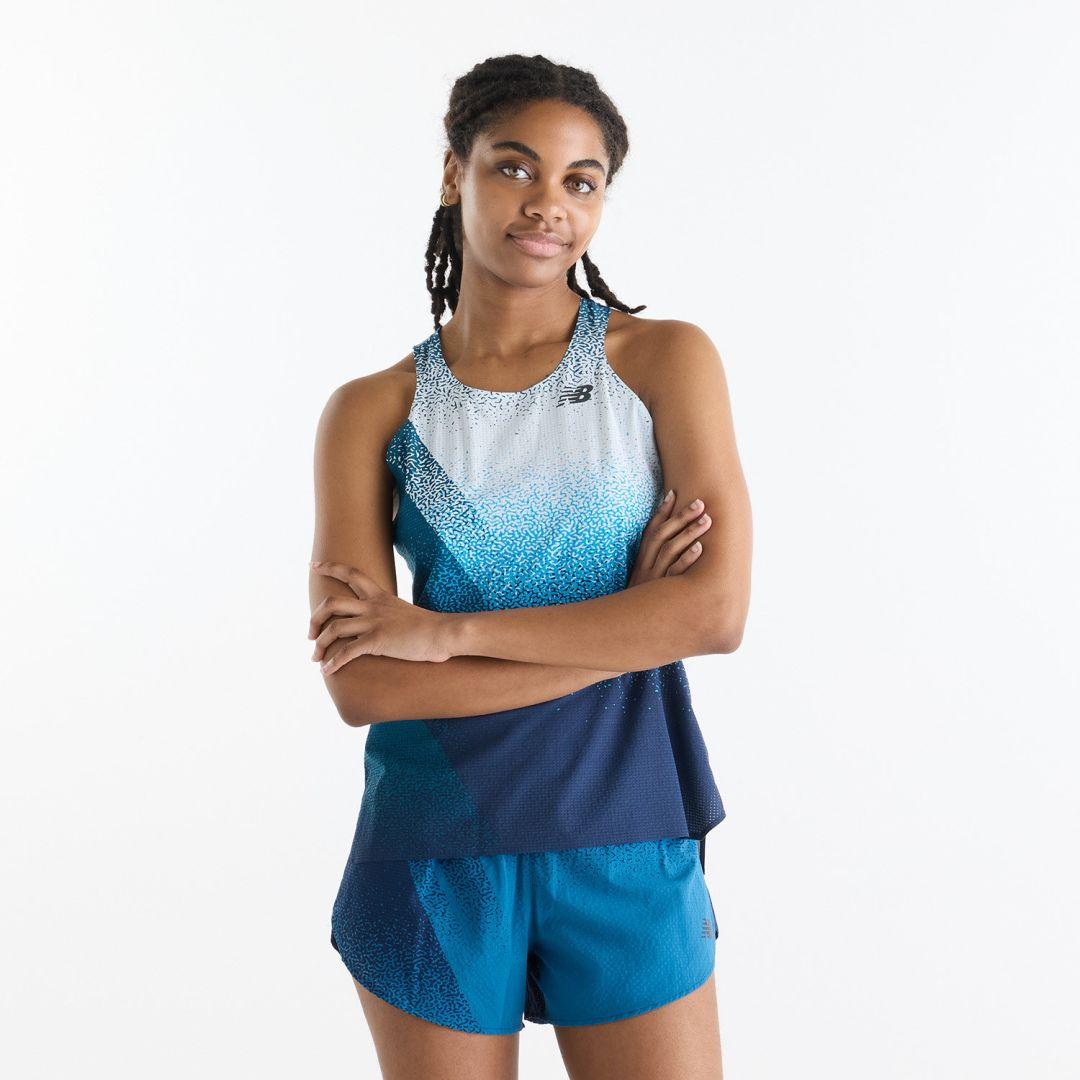 New Balance Damen Race Day Ultra Light Printed Singlet