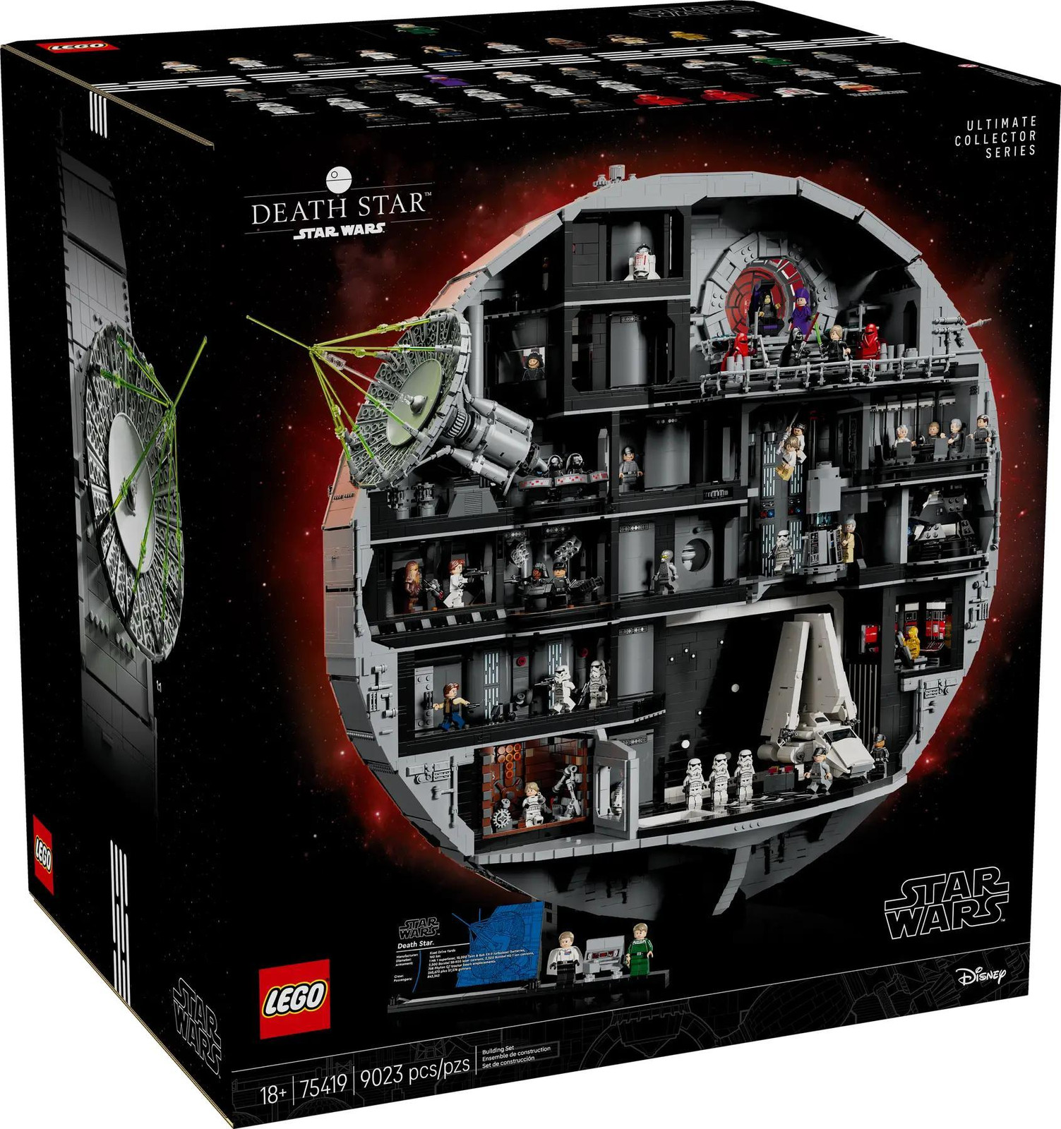 LEGO Star Wars Death Star Bouwset 75419 met 36 minifiguren voor volwassenen