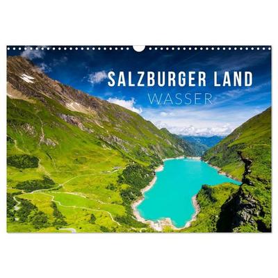 Salzburger Land. Wasser (Wandkalender 2027 DIN A3 quer), CALVENDO Monatskalender
