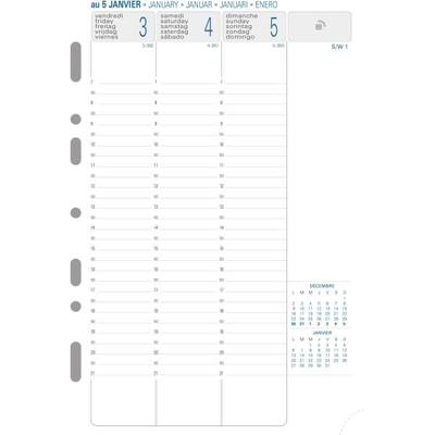 QUO VADIS Kalender-Einlage Exatime 21 14,2x21cm 1 Woche/2 Seiten senkrecht 2025