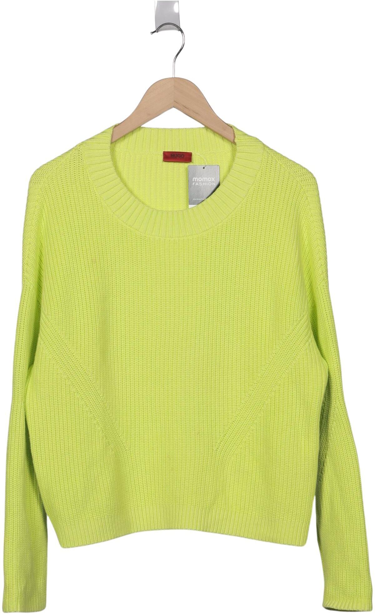 Hugo by Hugo Boss Damen Pullover, Neon, Gr. L, Baumwolle - Second Hand