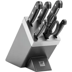 Zwilling 1002455 Gourmet Selbstschärfender Messerblock, Messerblock, Schwarz, Grau