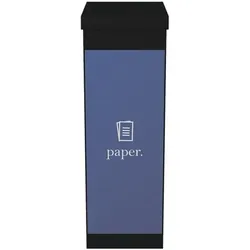 Paperflow Abfallbehälter schwarz 60 L - für Papier schwarz