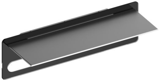 Keuco Edition 400 Handtuchablage 1157517011 600 mm, silber eloxiert, Glas anthrazit klar