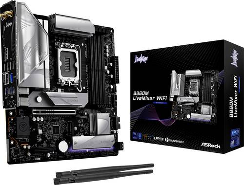 ASRock B860M LiveMixer WiFi Mainboard Sockel (PC) Intel LGA 1851