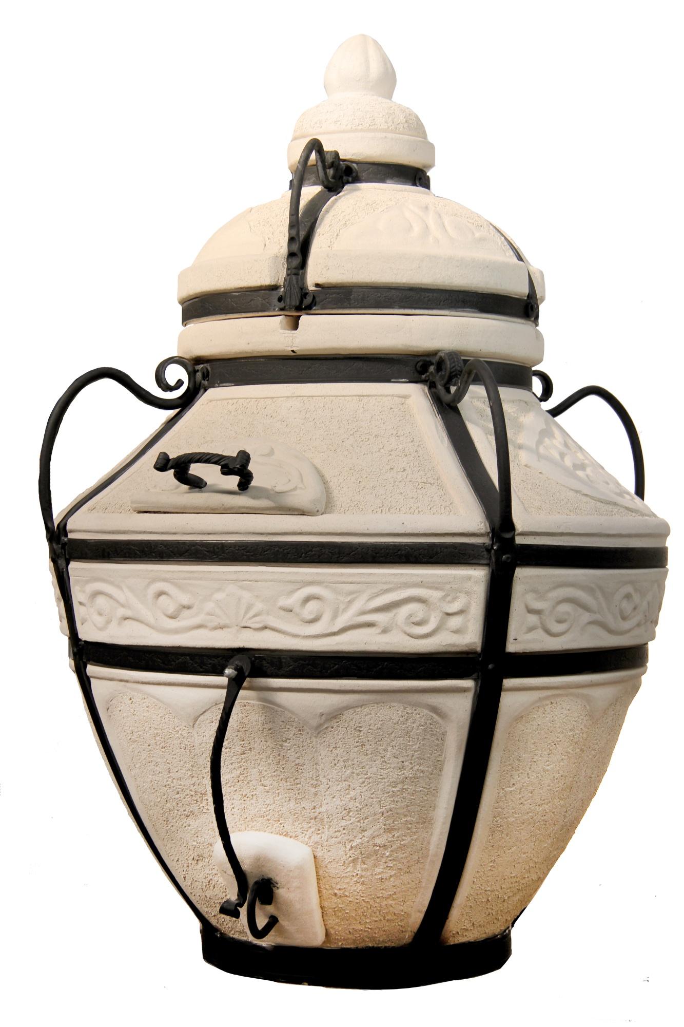 Tandoori Ofen "Aladdin" Tandoor Variante: Aladdin mit Klappdeckel mit Untergestell