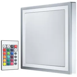 Quadratische dimmbare LED-Wandlampe 40x40cm mit Fernbedienung und Farbwechsel von LEDVANCE
