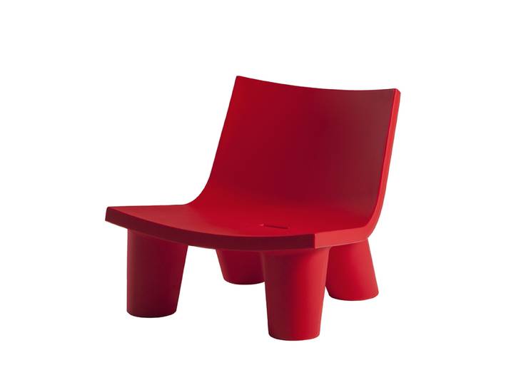 SLIDE fauteuil LOW LITA (Rouge - Polyéthylène)