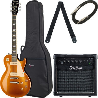 Harley Benton SC-450 P90 GT Classic S Bundle Gold Top