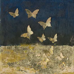 Originalbild HANDPAINTING (BHT 40x40x4 cm) - bunt - BHT 40x40x4 cm