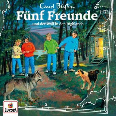 Folge 117: Fünf Freunde und der Wolf in den Highlands - Katja Brügger,Enid Blyton, Audio, 4064066620301