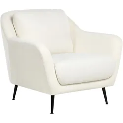 SESSEL Chenillegewebe Weiß Eiby