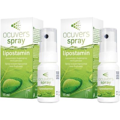 Ocuvers spray lipostamin Augenspray mit Euphrasia x2 2x15 ml Spray