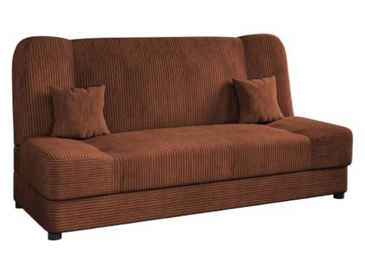 Mirjan24 Schlafsofa Jonas Cord, Sofa mit Bettkasten und Schlaffunktion, Bettsofa, Dauerschläfer-Sofa, Schlafcouch, Materialmix, Couch vom Hersteller, Wohnlandschaft (Poso 39)