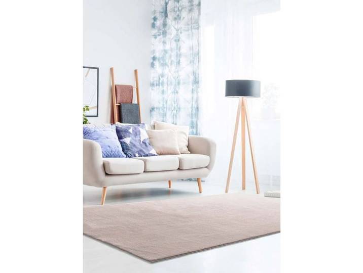 Tapis ATTICGO uni 120 x 170 cm LOFT LISO rose poudré