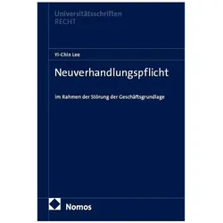 Neuverhandlungspflicht, Fachbücher von Yi-Chin Lee