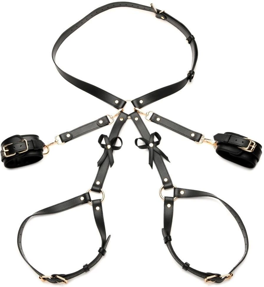 Strict Harnais de bondage avec nœuds M/L - Noir