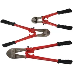 Vago-Tools Bolzenschneider Bolzenschere Seitenschneider 300 350 450mm 3 tlg Set