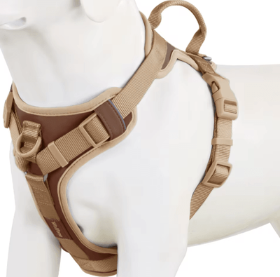 Inspire Picks ChocoLuxe Personalized No Pull Dog Harness For Small & Large Dogs cc Chocolates xl