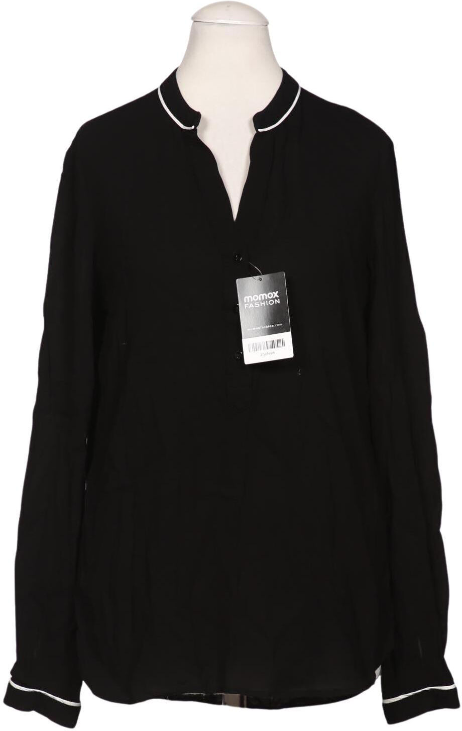 Massimo Dutti Damen Bluse, Schwarz, Gr. S, Viskose - Second Hand