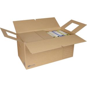 Elba Umzugskartons tric system 2-wellig, 10 Stück, belastbar bis 30kg, Innenmaße: 68,2x 36 x 34,3cm