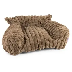 MONT CHALET Haustiersofa uni Cord-Optik Mikrofaser waschbar