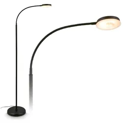 Briloner, Stehlampe, LED Homeoffice Stehleuchte - Schwarz (800 lm)